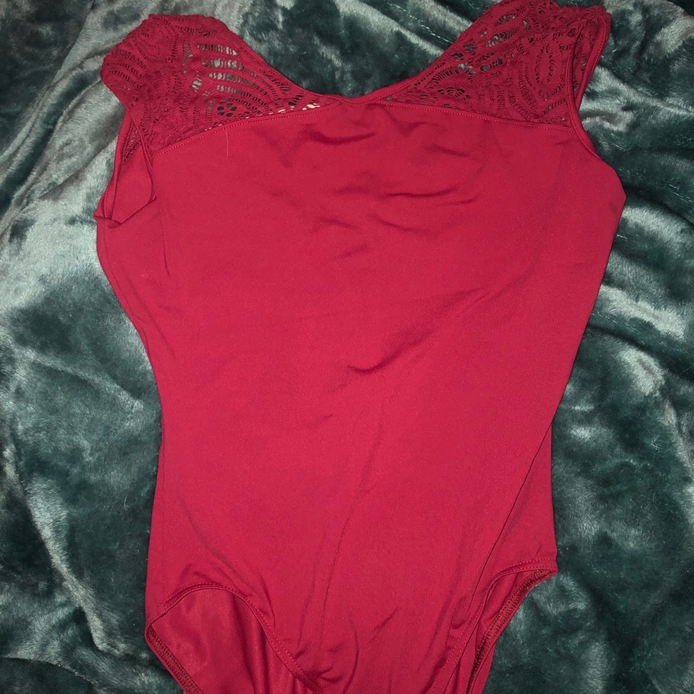 Red leotard